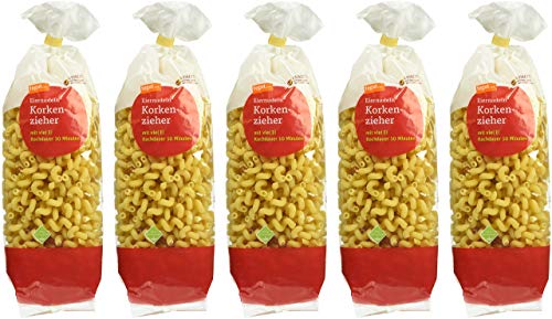 tegut... Eiernudeln Korkenzieher, 5er Pack (5 x 500 g) von tegut…