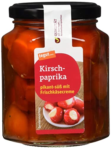 tegut... Kirschpaprika mit Frischkäsecreme, 260g (Abtropfgewicht - 160g) von tegut…