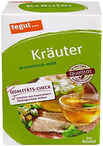 tegut… Kräutertee, aromatisch-mild, 20 Beutel, 30 g von tegut…