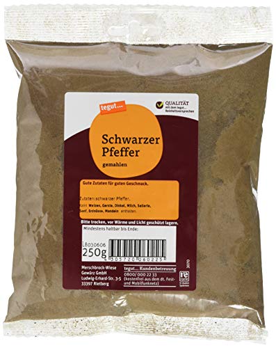 tegut... Schwarzer Pfeffer gemahlen ( 250 g) von tegut…