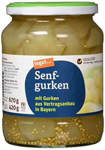 tegut... Senfgurken, 670g (Abtropfgewicht - 420g) von tegut…