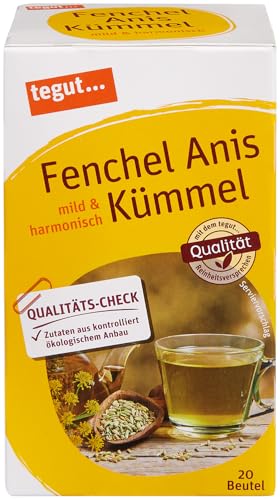 tegut… Tee, Fenchel-Anis-Kümmel, 20 Beutel, 40 g von tegut…