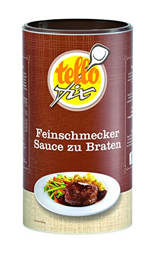 tellofix Feinschmecker Sauce zu Braten - Dunkle Bratensauce zum Kochen und Verfeinern - ohne Konservierungsstoffe - 1 x 752 g von tellofix