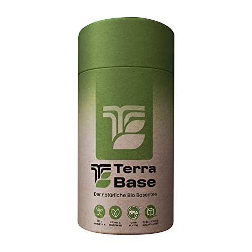 TERRABASE - Bio Basentee / 25 Teebeutel/mit Brennnessel, Minze & Kamille/Hochwertiger basischer Kräutertee/Vegan, Zertifiziert & Nachhaltig in Pappdose von terrabase