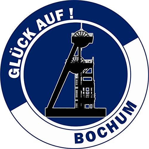 Essbarer Tortenaufleger Bochum "Glück auf!" // Kuchendekoration Ruhrpott, Zeche // 20cm (Zuckerpapier) von tolle-tortenaufleger