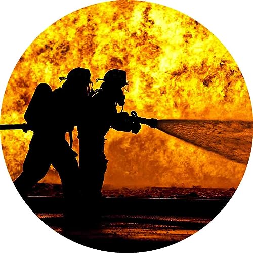 Essbarer Tortenaufleger Feuerwehr Flammen // Tortendekoration Feuerwehrmann // 20cm (Oblatenpapier) von tolle-tortenaufleger