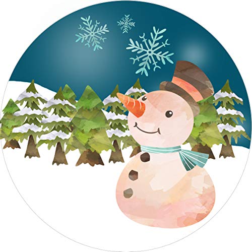 Essbarer Tortenaufleger Schneemann im Winter // Kuchendekoration Weihnachten Winter (Zuckerpapier) von tolle-tortenaufleger