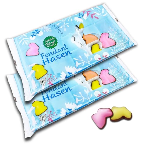 2 er Pack Fondant Hasen/Osterhasen 2 x 225 g (2 x 15 Stk) von topDeal