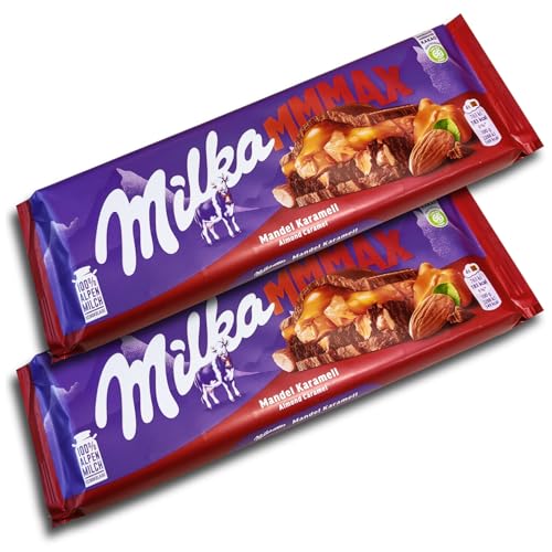 2 er Pack Milka Mmmax Mandel Karamell 2x 300g XXL Schokoladentafeln von topDeal