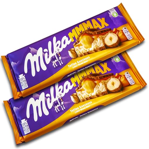 2 er Pack Milka Mmmax Toffee Ganznuss 2 x 300g XXL Tafeln Schokolade von topDeal