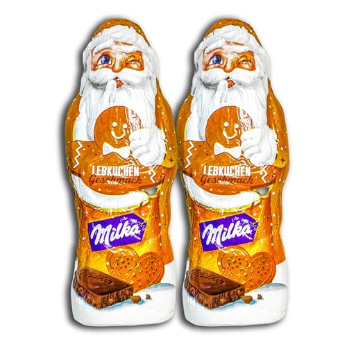 2 er Pack Milka Weihnachtsmann Lebkuchen Geschmack 2 x 100g von topDeal