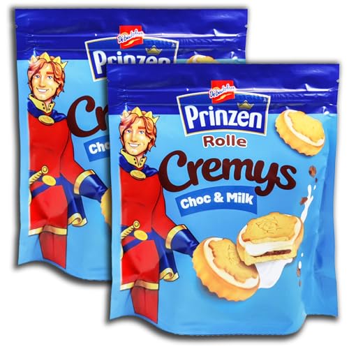 2 er Pack Prinzen Rolle Cremys Choc & Milk 2x 172g von topDeal