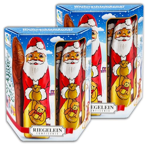 2 er Pack Riegelein Massiv-Weihnachtsmänner 2 x 125 g ( 2 x 9 Stk.) von topDeal