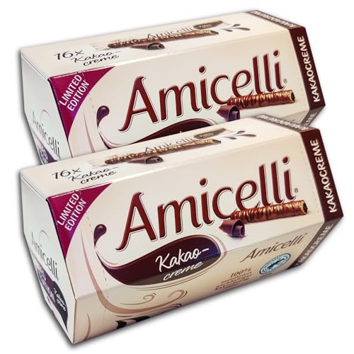 2 x Amicelli Kakaocreme Sticks Limited Edition 2 x 200 g von topDeal