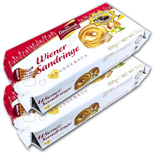 2er Pack Coppenrath Hausgebäck Wiener Sandringe 2x 200g Zartes Spritzgebäck von topDeal