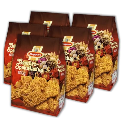 2x 5 er Pack Borggreve Gewürzspekulatius Spekulatius Kekse Gebäck Weihnachtsgebäck 10 x 600 g von topDeal