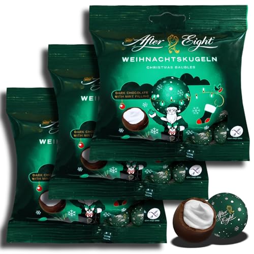 3 er Pack After Eight Weihnachtskugeln 3 x 91g Weihnachtskugeln aus Zartbitterschokolade mit Mintfüllung von topDeal