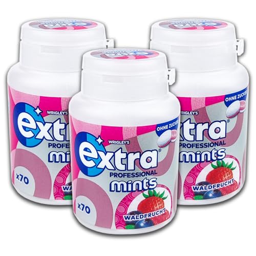 3 er Pack Extra Professional Mints Waldfrucht 3x 70er (3 x 77 g) ohne Zucker von topDeal