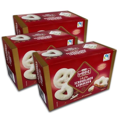 3 er Pack Lambertz Schokoladen Lebkuchen Weiße Schokolade 3 x 250g von topDeal