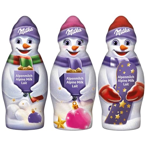 3 er Pack Milka Schneemann Alpenmilch 3 x 50g von topDeal