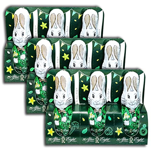 3 er Set AFTER EIGHT Mini-Osterhasen Hasen Häschen 9 x 20 g (3x 60g Packung) von topDeal