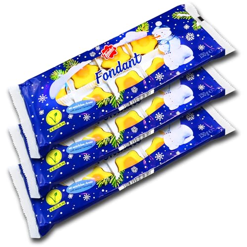 3 er Set Friedel Fondant Weihnachts Sterne 3 x 150g von UOOTPC