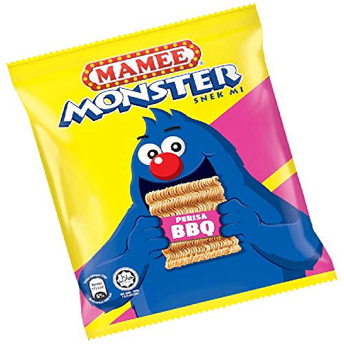 Mamee Monster Nudel Snack - BBQ Geschenk (8 packungen) von tunez