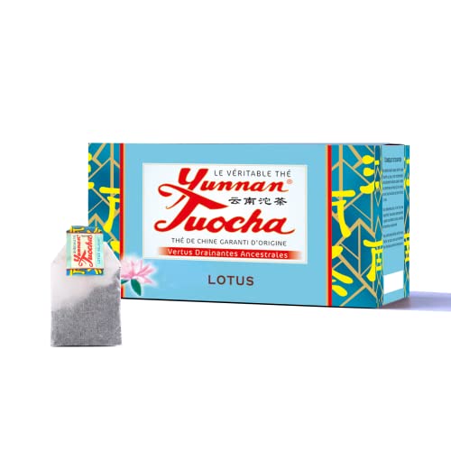 Yunnan Tuocha Zouji Lotus Tuocha Tee - 20 Teebeutel (1er Pack x 20) - 40g - Tee aus China mit Garantierter Herkunft von tuocha