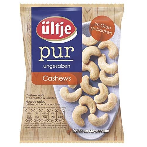 Ültje Pur Cashews ohne Öl im Ofen gebacken aromatisch knackige 150g von ültje