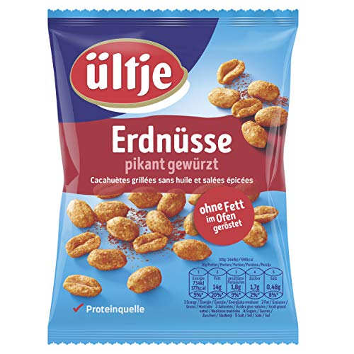 ültje Erdnüsse, pikant gewürzt, ohne Fett geröstet, 200 g von ültje