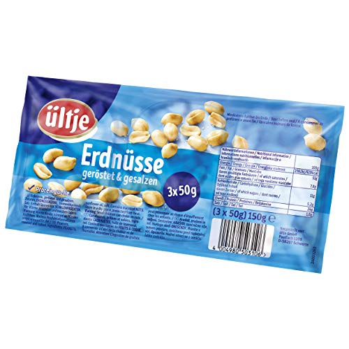 ültje Erdnüsse Vakuumpack geröstet & gesalzen (3 x 50 g) von ültje