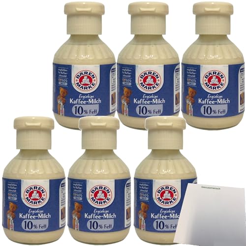 Bärenmarke Ergiebige Kaffeemilch 10% Fett 6er Pack (6x160ml) + usy Block von usy