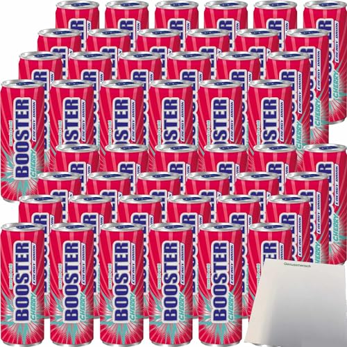 Booster Energy Drink Cherry DPG 2er Pack (48x330ml Dose) + usy Block von usy