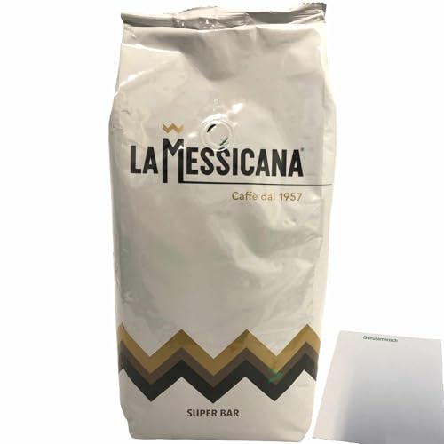 Caffe La Messicana Super Bar (Kaffeebohnen, 1kg Beutel) + usy Block von usy