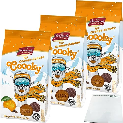 Coppenrath Coool Times Cooky Orange-Schoko 3er Pack (3x135g Packung) + usy Block von usy