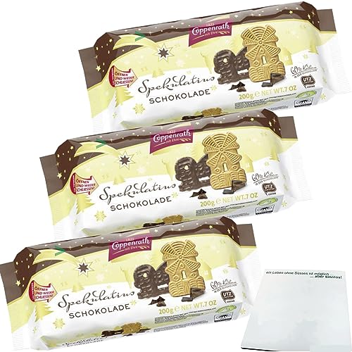 Coppenrath Spekulatius mit Schokolade 3er Pack (3x200g Packung) + usy Block von usy