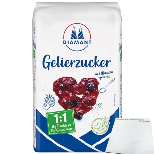 Diamant Gelierzucker 1:1 der Klassiker (1kg Packung) + usy Block von usy