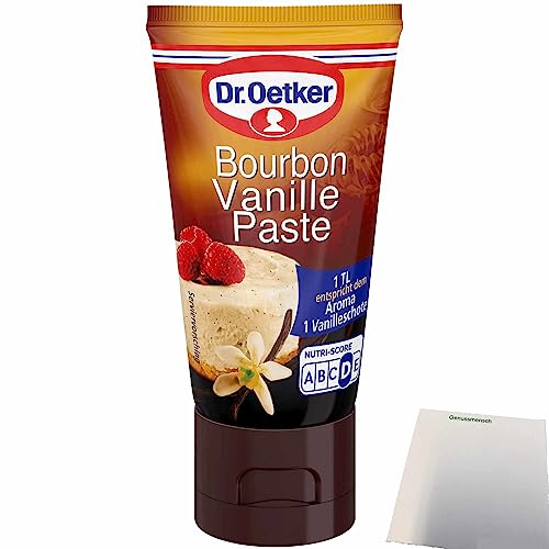 Dr. Oetker Bourbon Vanille Paste (50g Tube) + usy Block von usy