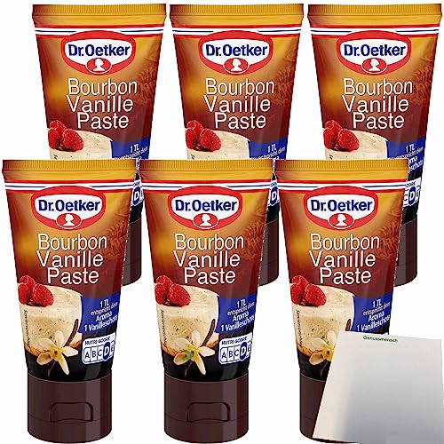 Dr. Oetker Bourbon Vanille Paste 6er Pack (6x50g Tube) + usy Block von usy