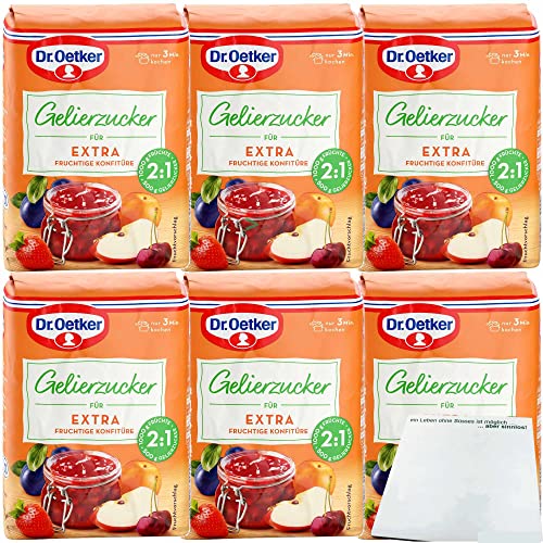 Dr. Oetker Gelierzucker Extra 2:1 3er Pack (3x500g Packung) + usy Block von usy