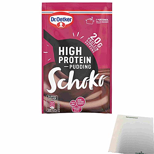 Dr. Oetker High Protein Pudding Schoko (58g Beutel) + usy Block von usy