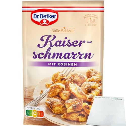 Dr.Oetker Kaiserschmarrn süße Mahlzeit mit Rosinen (165g Packung) + usy Block von usy