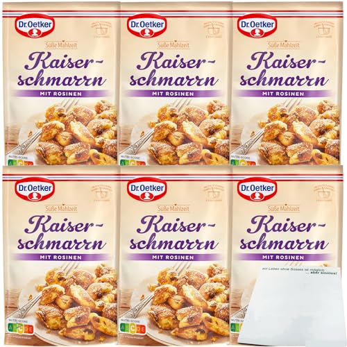 Dr.Oetker Kaiserschmarrn süße Mahlzeit mit Rosinen 6er Pack (6x165g Packung) + usy Block von usy