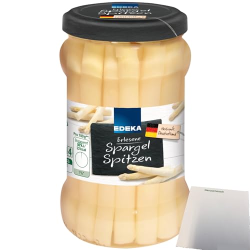 Edeka Deutsche Spargelspitzen Premiumqualität (280g Glas) + usy Block von usy