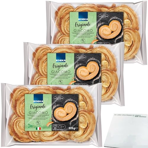 Edeka originale Giacomo Blätterteiggebäck 3er Pack (3x225g Packung) + usy Block von usy