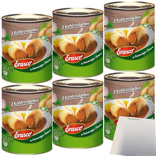 Erasco 12 Kohlrouladen in Herzhafter Sauce 6er Pack (6x800g Dose) + usy Block von usy