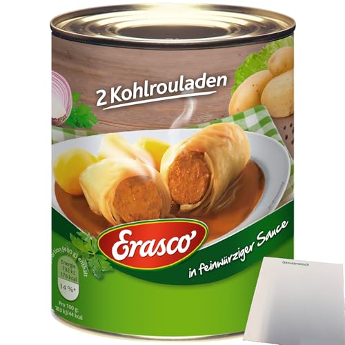 Erasco 2 Kohlrouladen in Herzhafter Sauce (800g Dose) + usy Block von usy