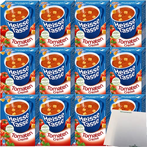 Erasco Heisse Tasse Tomaten-Cremesuppe 12er Pack (36 Beutel a 21g) + usy Block von usy