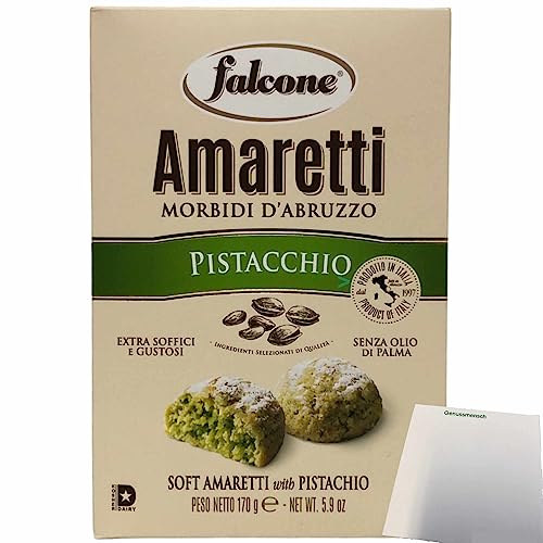 Falcone Amaretti Morbidi D'Abruzzo Pistacchio "Amaretti Pistazie", 170g + usy Block von usy