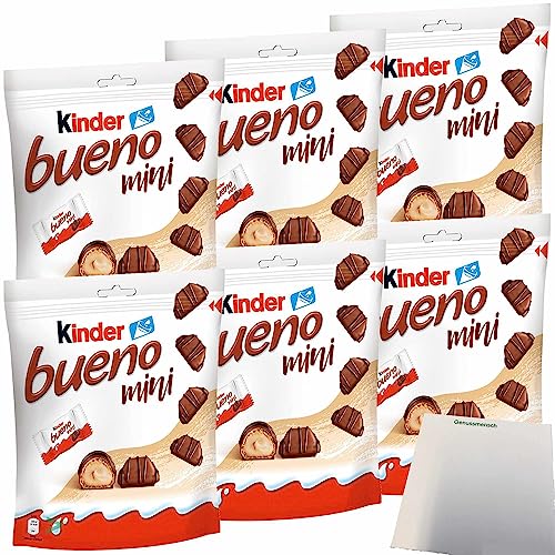 Ferrero Kinder Bueno Mini 6er Pack (6x108g Beutel) + usy Block von usy
